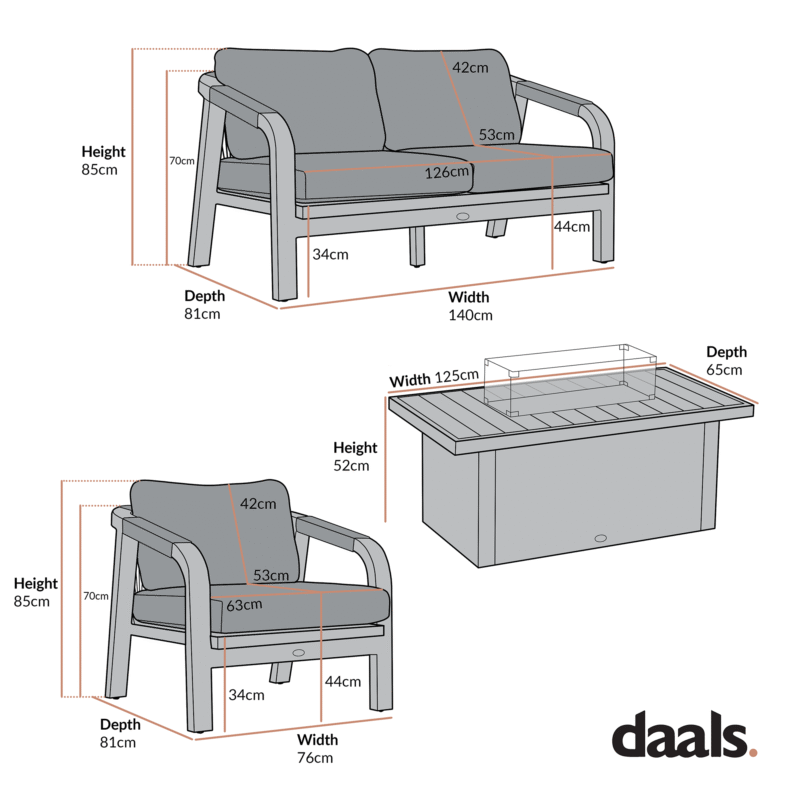 Manresa Rope 5-Seater Firepit Sofa Set, Taupe and Beige - Image 9