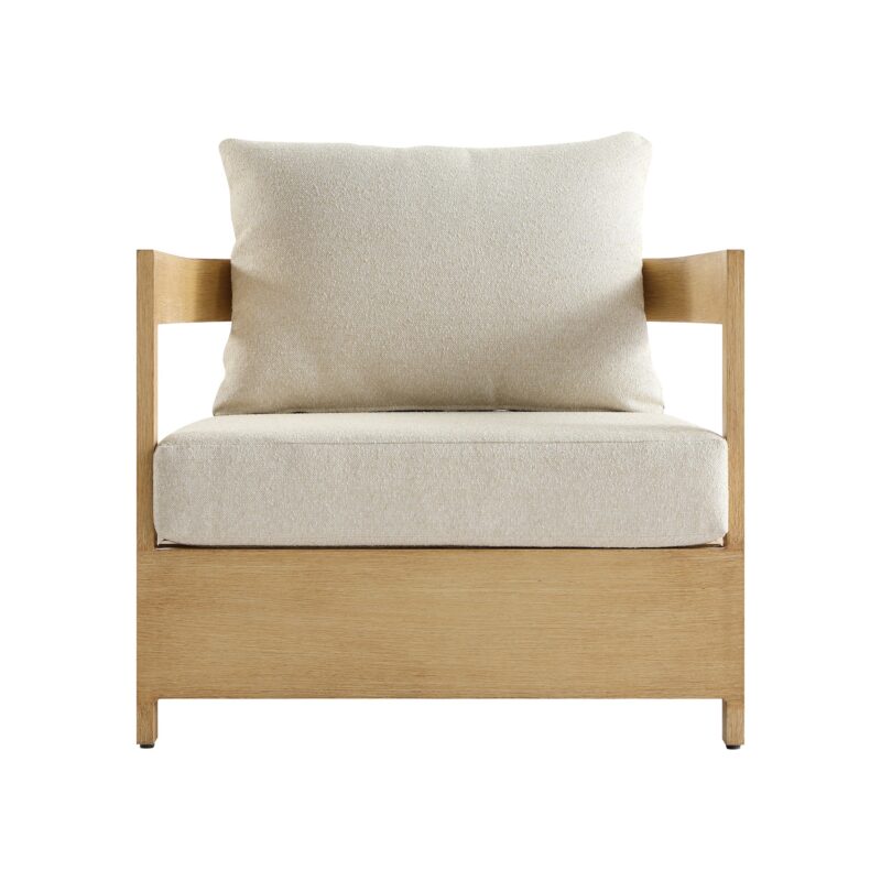 Stanford Outdoor 5-Seater Sofa Set, Natural with Beige Boucle Fabric - Image 9