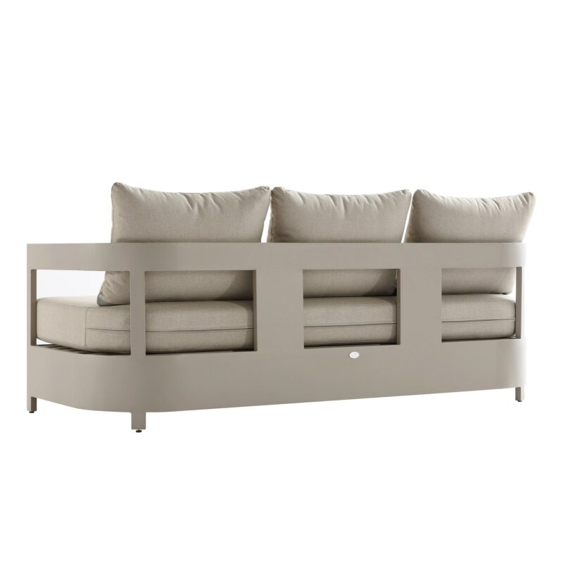 Stanford Outdoor 5-Seater Sofa Set, Taupe with Light Taupe Fabric - Image 8