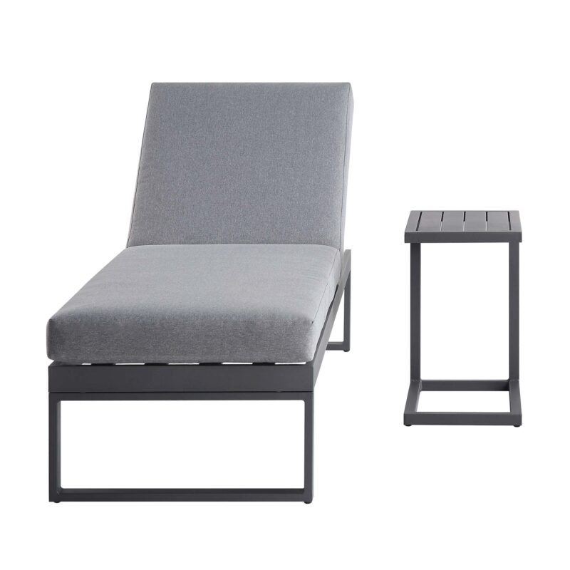 Albany Aluminium Sun Lounger, Grey - Image 8