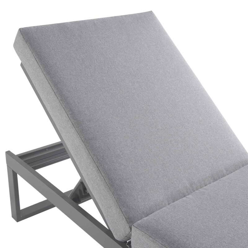 Albany Aluminium Sun Lounger and Side Table Set, Grey - Image 8