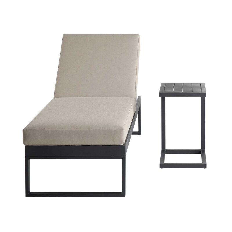 Albany Aluminium Sun Lounger, Taupe - Image 7