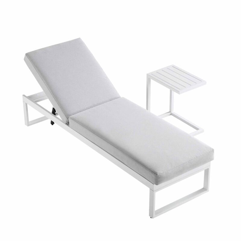 Albany Aluminium Sun Lounger, White - Image 6