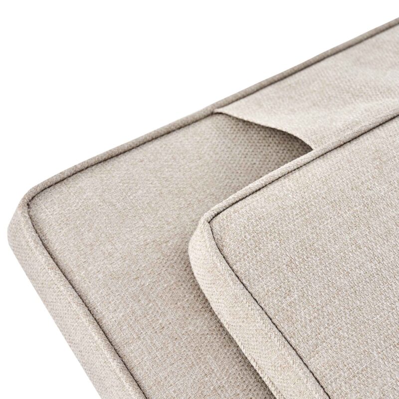 Hampshire Round Wicker Rattan Sun Lounger, Natural - Image 12