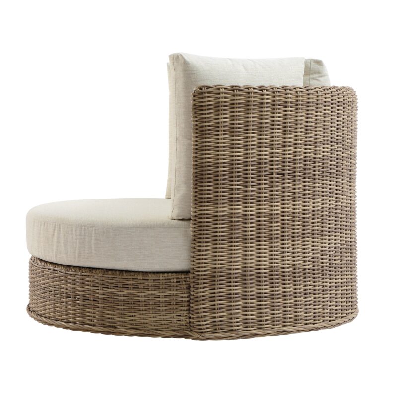 Bellagio Round Wicker Swivel Daybed, Natural - Image 6