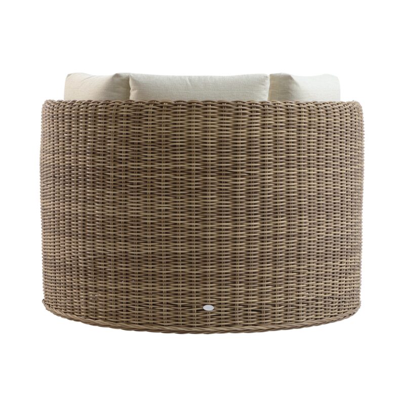 Bellagio Round Wicker Swivel Daybed, Natural - Image 7