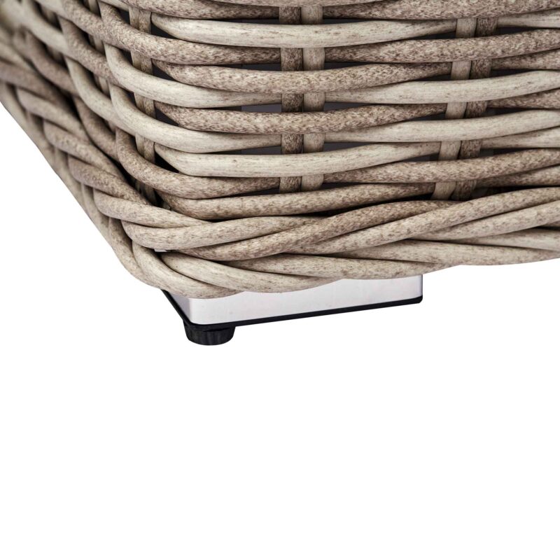 Bellagio Round Wicker Outdoor 1-Seater Sofa, Natural - Image 7