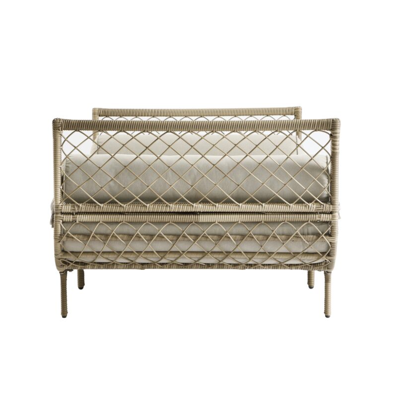 Willowbrook Lattice Weave Rattan Daybed, Natural - Image 13