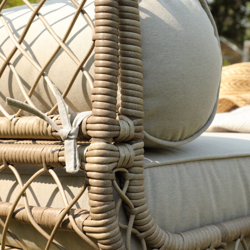 Willowbrook Lattice Weave Rattan Daybed, Natural - Image 8
