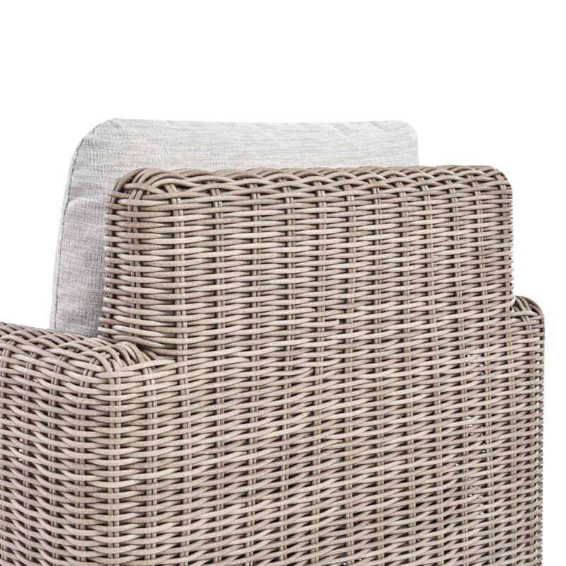 Bellagio Round Wicker Bistro Set with Rising Side Table, Natural - Image 15