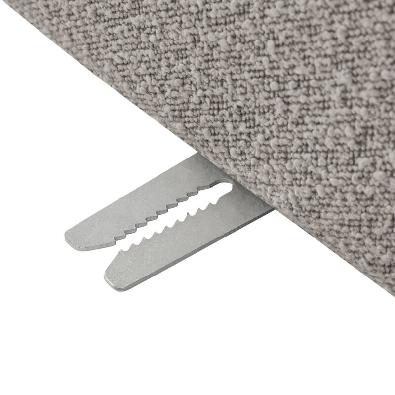 Lutyens Taupe Boucle Modular Sofa, 3-Piece Chaise - Image 9