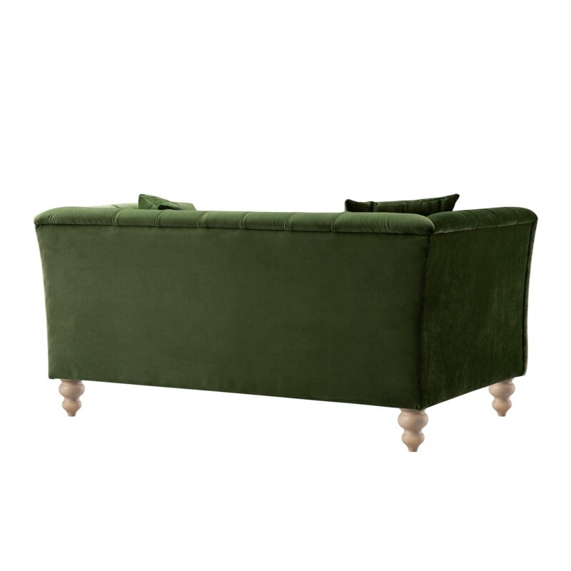 Ashby Chesterfield 2-Seater Sofa, Fern Green Velvet - Image 8