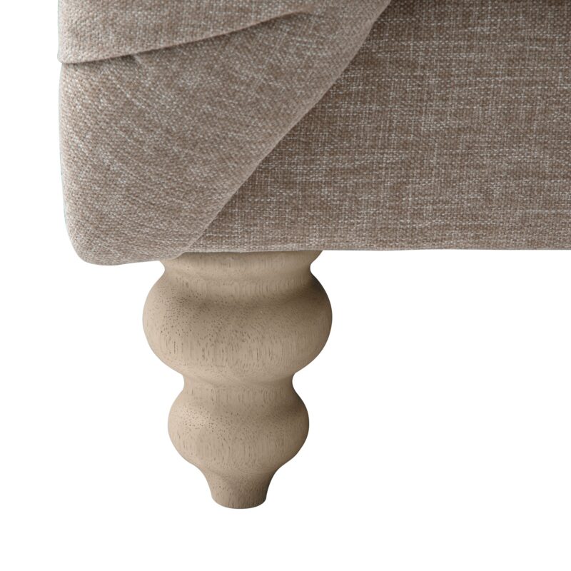 Ashby Chesterfield Loveseat, Taupe Chenille - Image 13