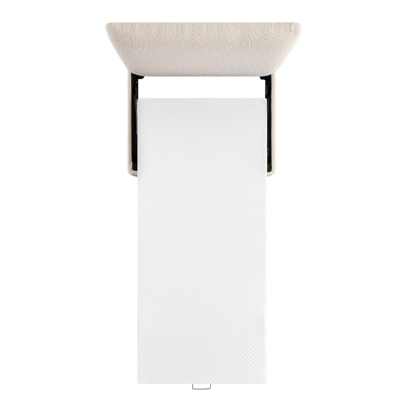 Magda Fold-Out Single Bed in an Ottoman, Beige Boucle - Image 7
