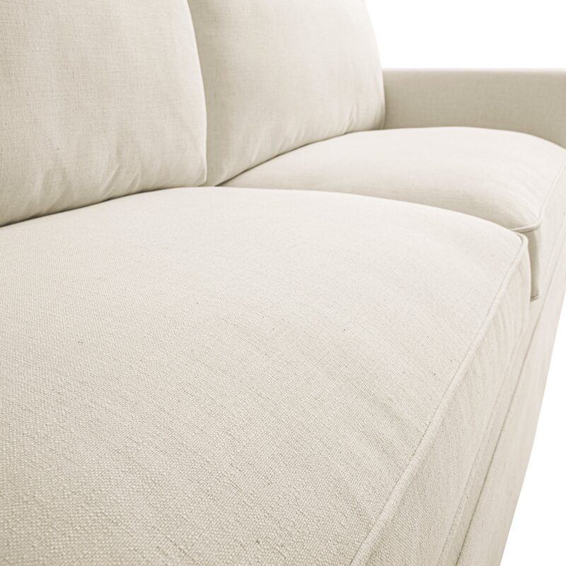 Fitz Skirted Large 3-Seater Sofa, Oatmeal Linen Blend - Image 14