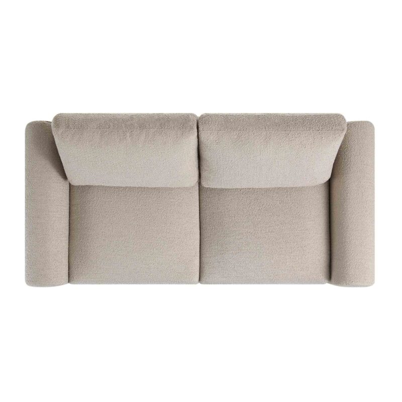 Hampstead Taupe Boucle Curved 2-Seater Sofa - Image 6