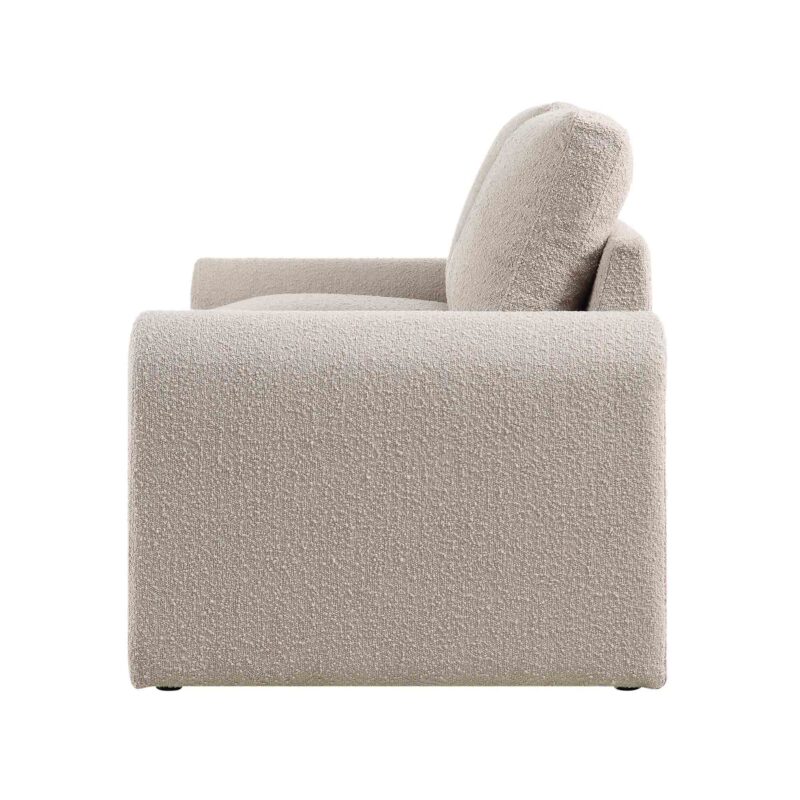 Hampstead Taupe Boucle Curved 2-Seater Sofa - Image 7