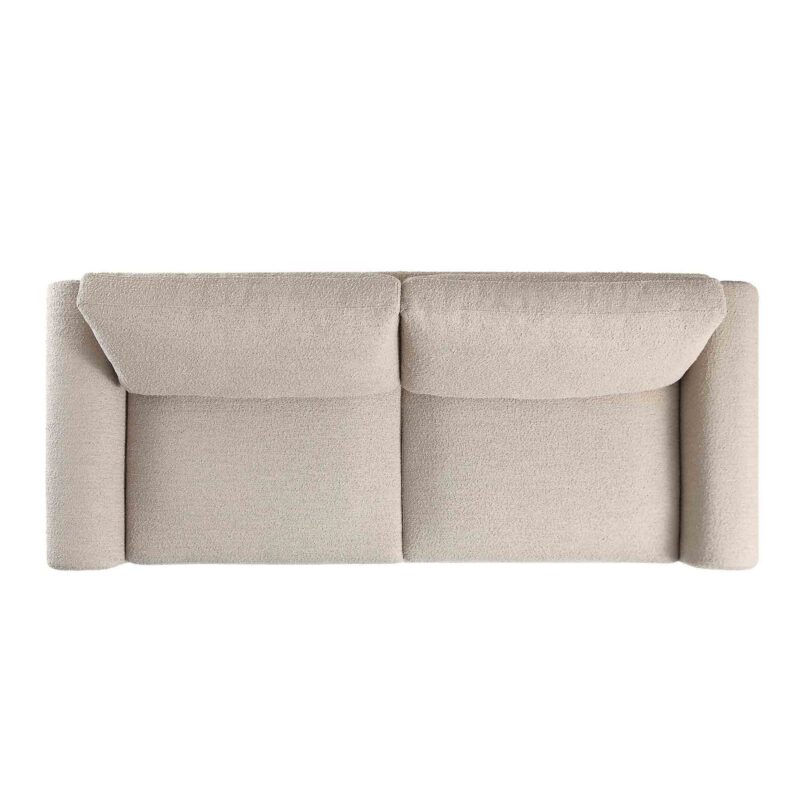 Hampstead Taupe Boucle Curved 3-Seater Sofa - Image 6