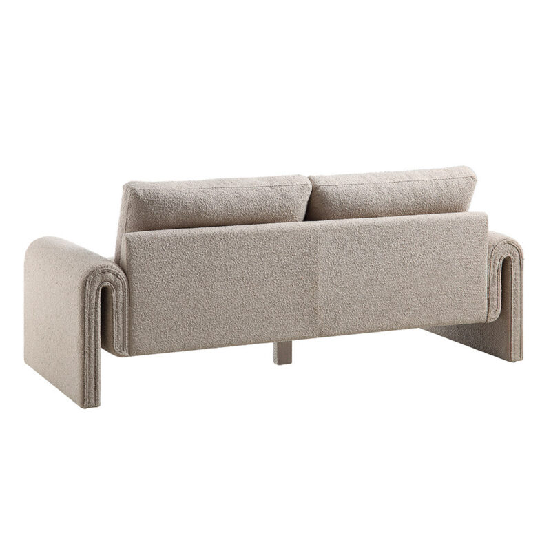 Hampstead Taupe Boucle Curved 3-Seater Sofa - Image 8
