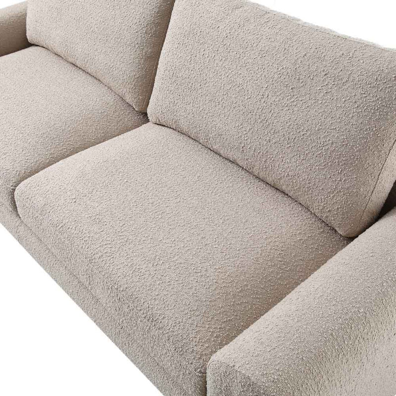 Hampstead Taupe Boucle Curved 3-Seater Sofa - Image 10
