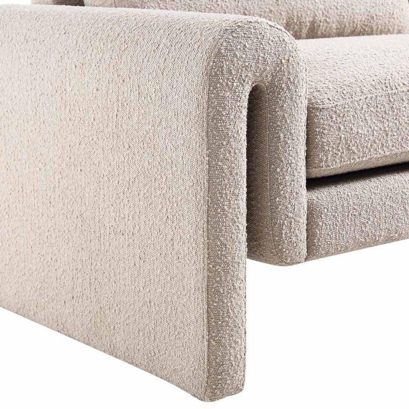 Hampstead Taupe Boucle Curved 3-Seater Sofa - Image 11