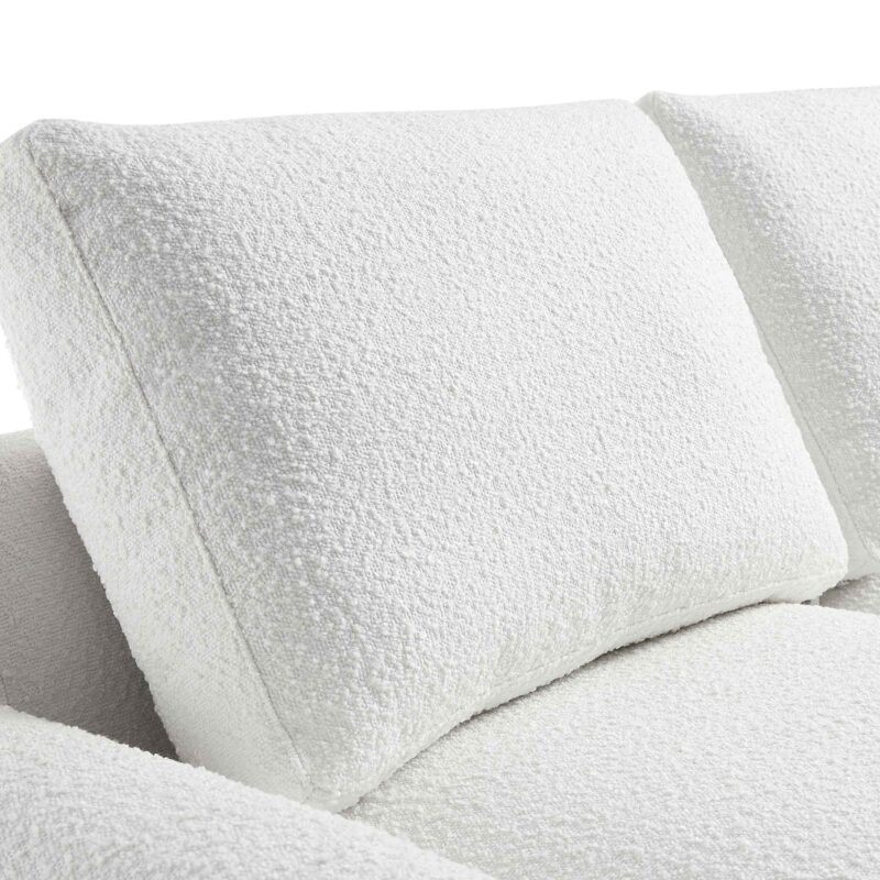 Hampstead White Boucle Curved 2-Seater Sofa - Image 11