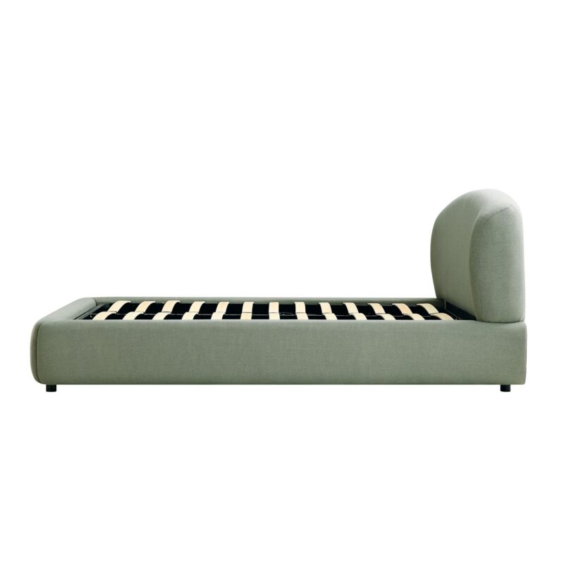 Constance Winged Headboard Ottoman Storage Bed, Olive Linen - Image 10