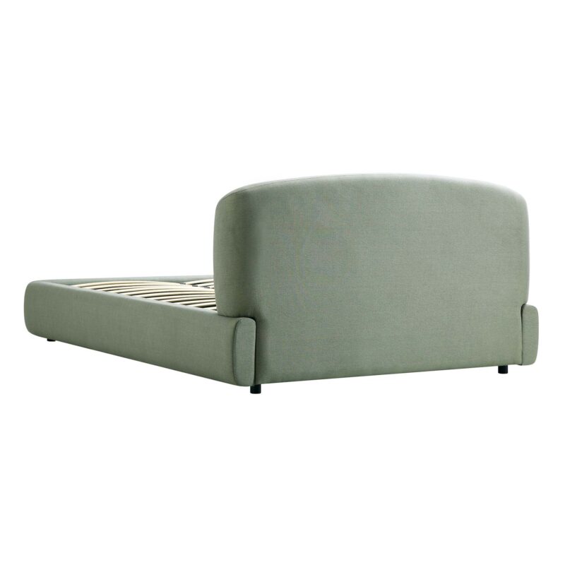 Constance Winged Headboard Ottoman Storage Bed, Olive Linen - Image 11