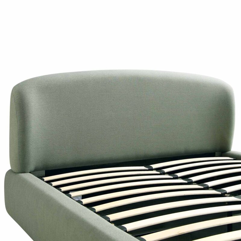 Constance Winged Headboard Ottoman Storage Bed, Olive Linen - Image 12