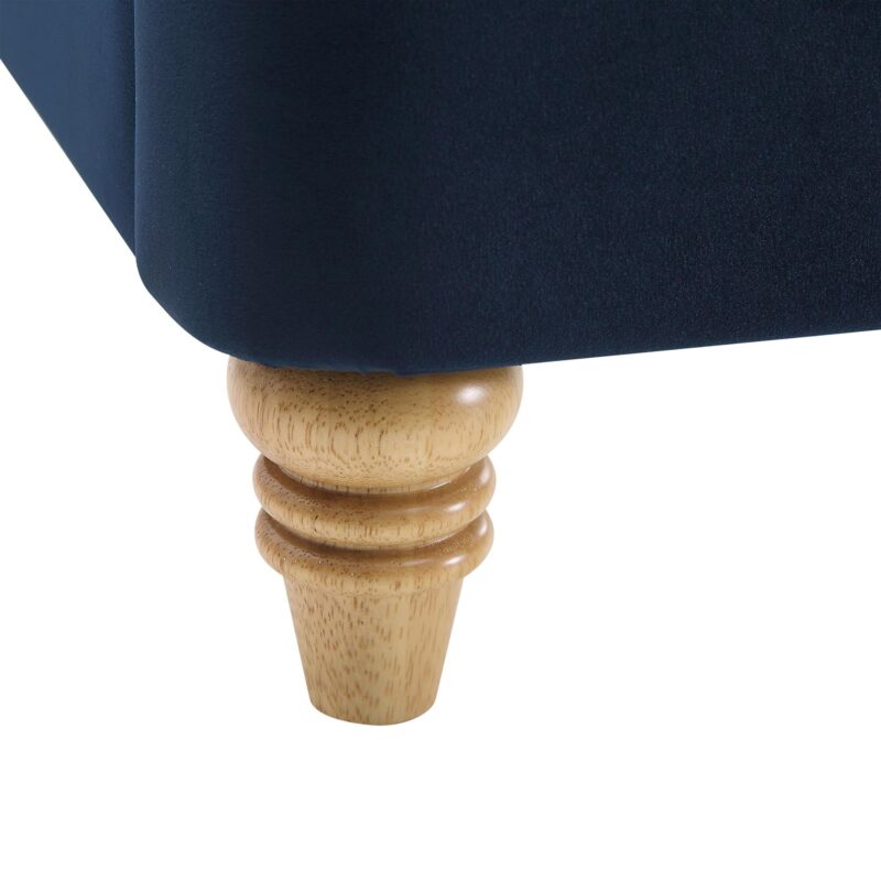 Leamington Deep-Buttoned Upholstered Bed, Midnight Blue Velvet - Image 14