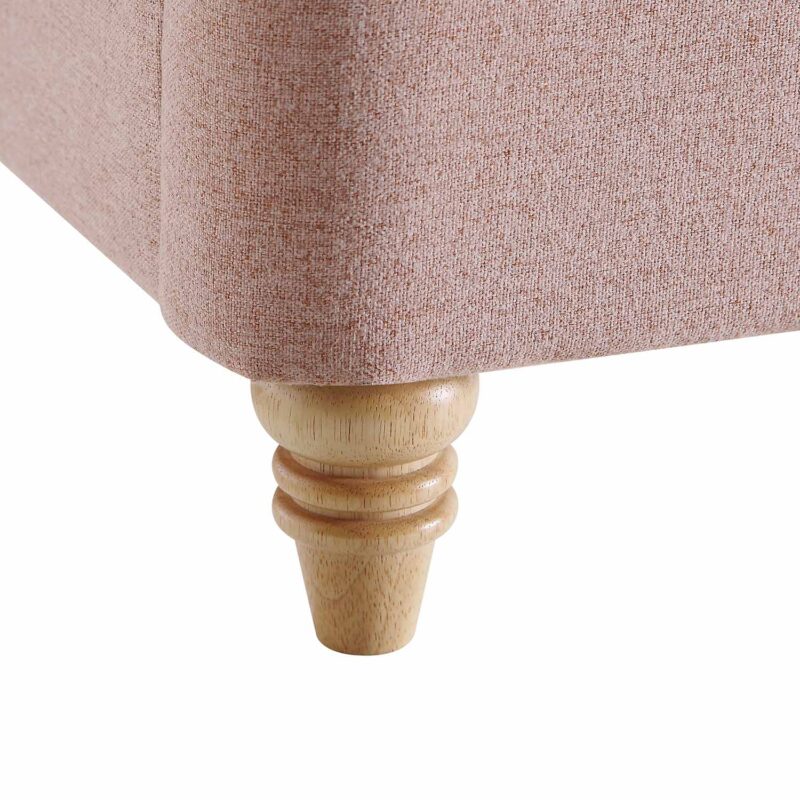 Leamington Deep-Buttoned Upholstered Bed, Rosewater Pink Fabric - Image 14