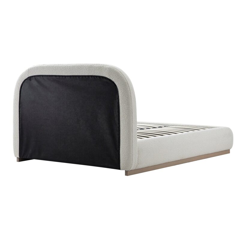 Luella Upholstered Wooden Plinth Base Storage Bed, Ecru Boucle - Image 13