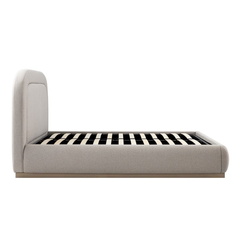 Luella Upholstered Wooden Plinth Base Storage Bed, Sand Fabric - Image 12