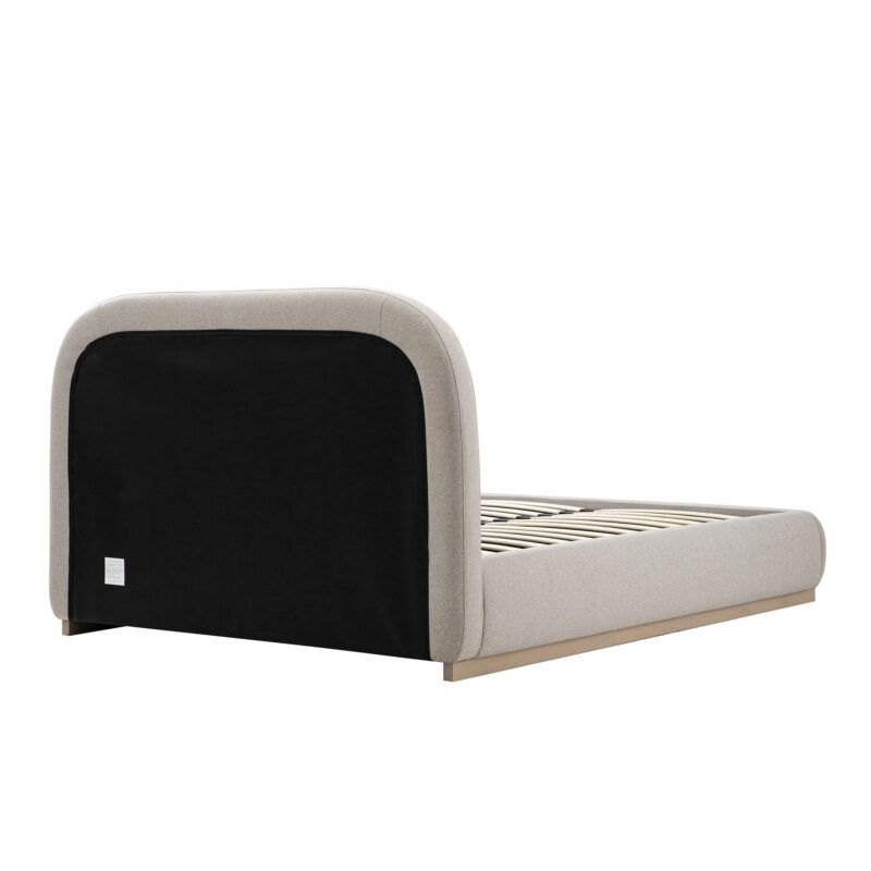 Luella Upholstered Wooden Plinth Base Storage Bed, Sand Fabric - Image 13