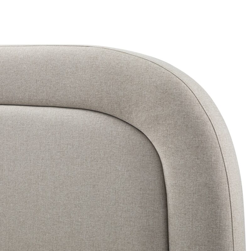 Luella Upholstered Wooden Plinth Base Storage Bed, Sand Fabric - Image 15