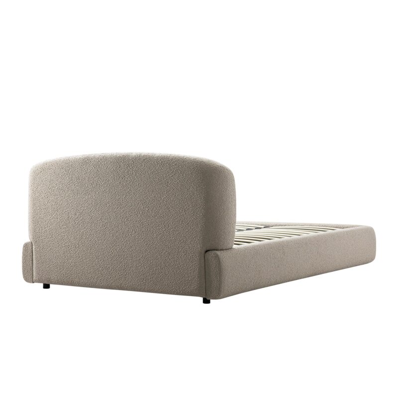 Constance Winged Headboard Ottoman Storage Bed, Light Taupe Boucle - Image 12