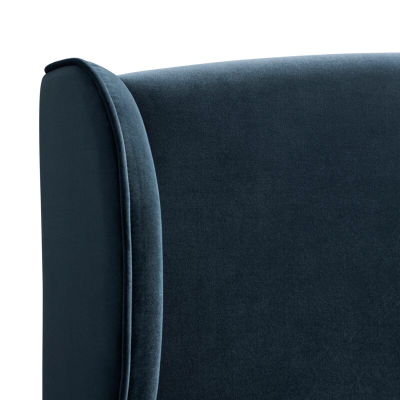 Kimberly Winged Upholstered Storage Bed, Aegean Blue Velvet - Image 9