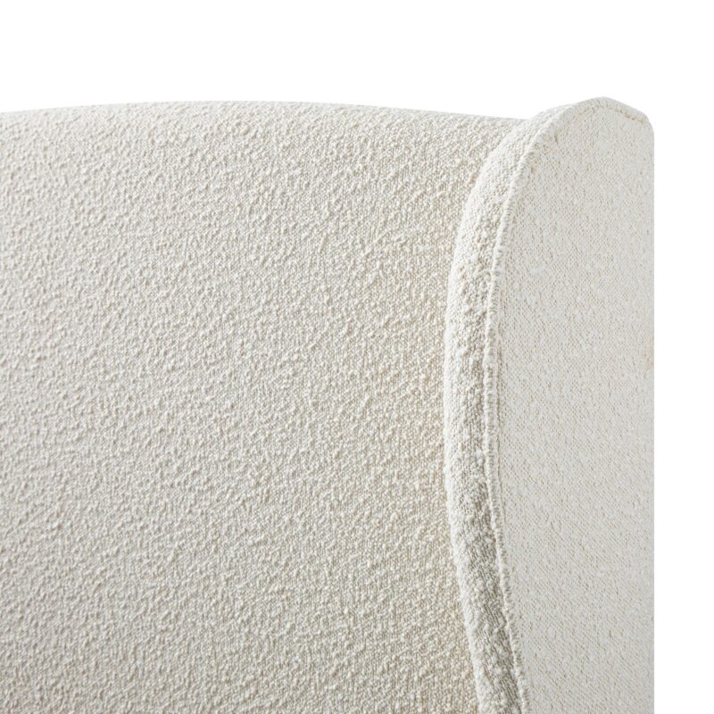 Kimberly Winged Upholstered Storage Bed, Ecru Boucle - Image 15