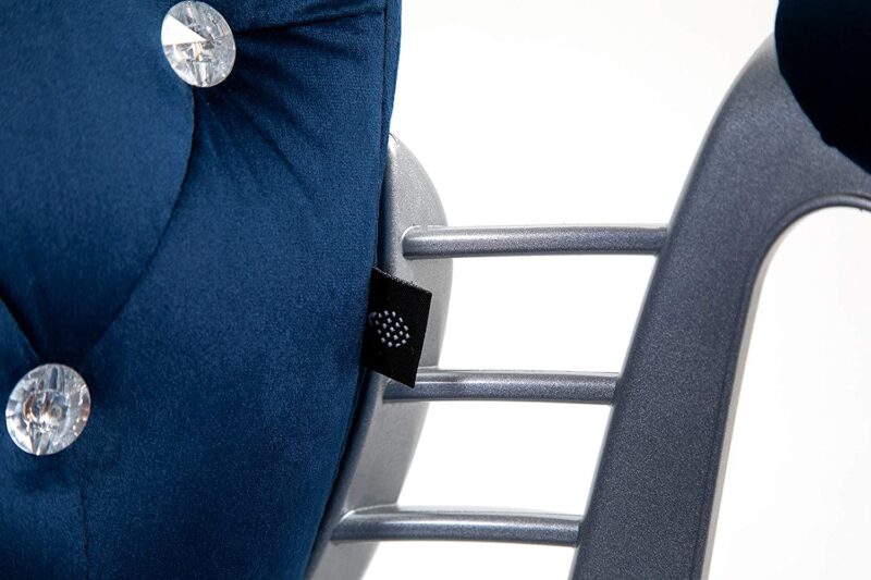 Blue Velvet Chesterfield Swivel Chair - Image 8