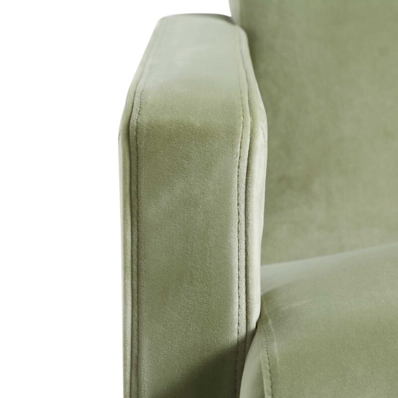 Brompton Sculptural Armchair, Lichen Velvet - Image 11