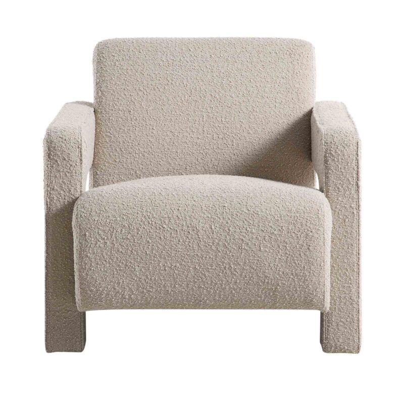 Brompton Sculptural Armchair, Taupe Boucle - Image 5