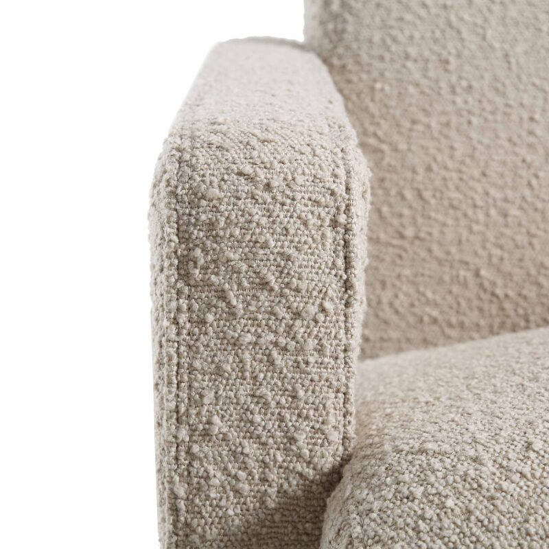Brompton Sculptural Armchair, Taupe Boucle - Image 13
