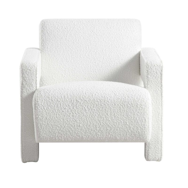 Brompton Sculptural Armchair, White Boucle - Image 4
