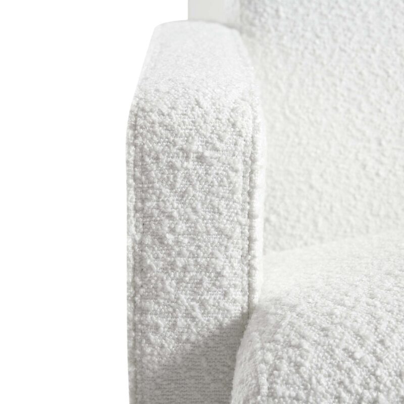 Brompton Sculptural Armchair, White Boucle - Image 12