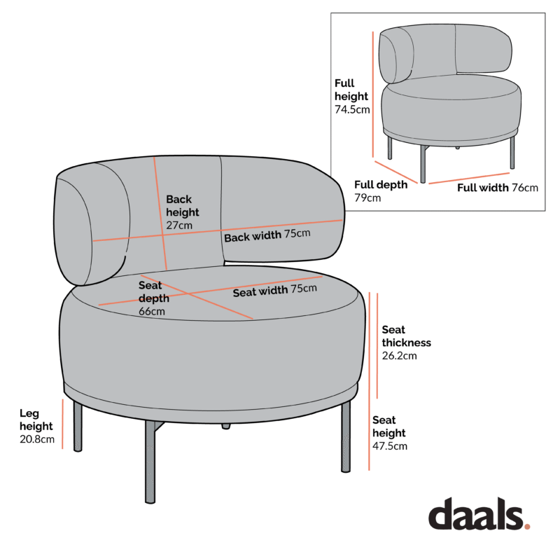 Penn Taupe Boucle Wing Back Accent Chair - Image 6