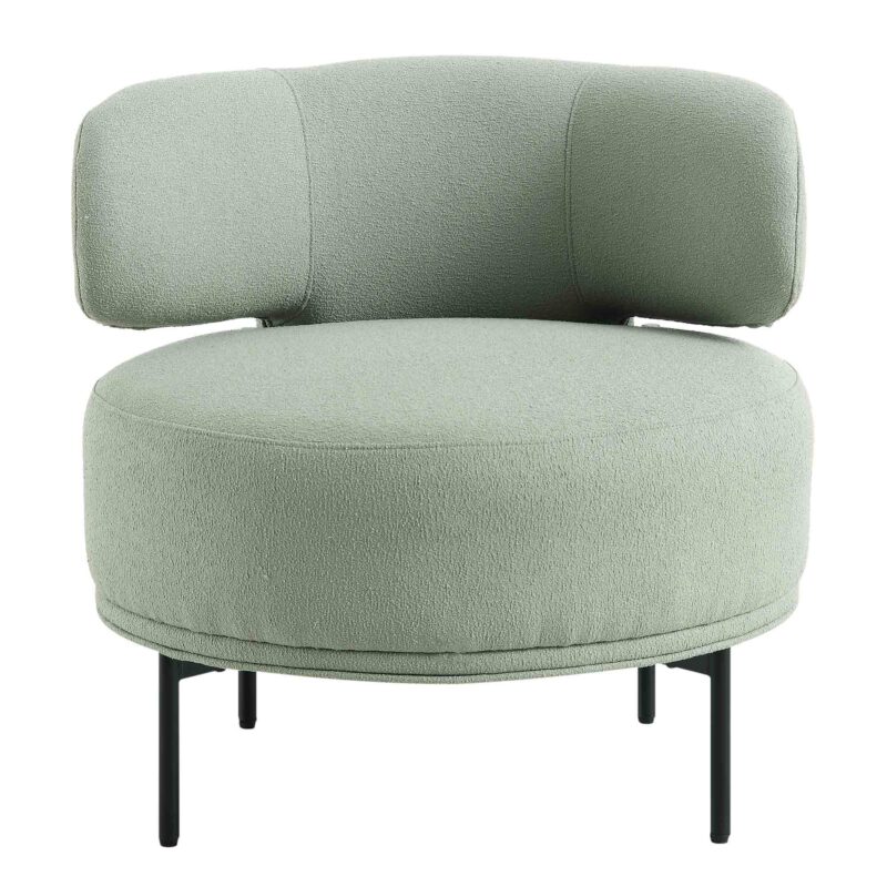 Penn Sage Green Boucle Wing Back Accent Chair - Image 4