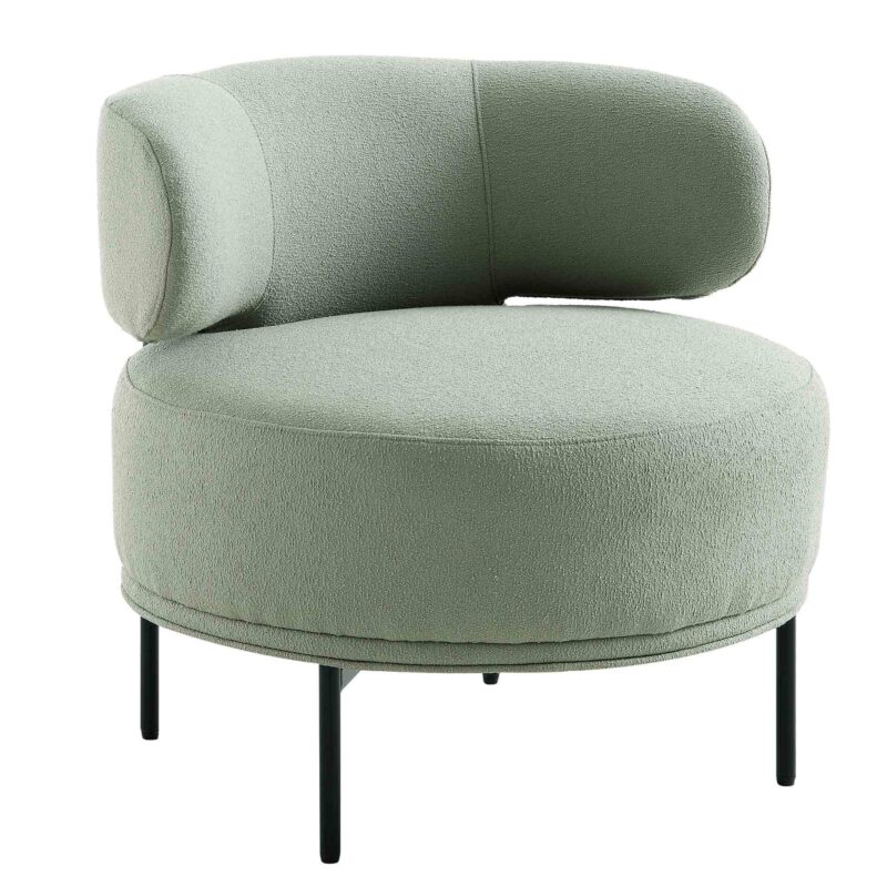Penn Sage Green Boucle Wing Back Accent Chair - Image 5