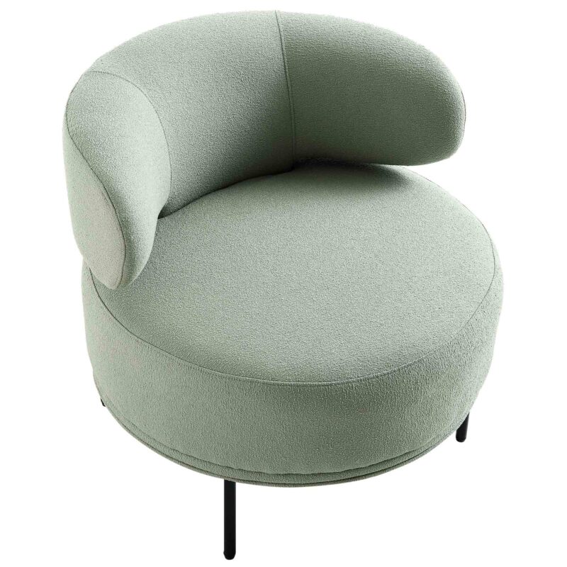 Penn Sage Green Boucle Wing Back Accent Chair - Image 7
