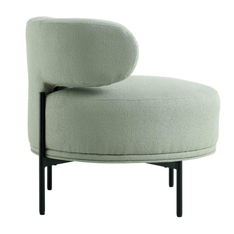 Penn Sage Green Boucle Wing Back Accent Chair - Image 8