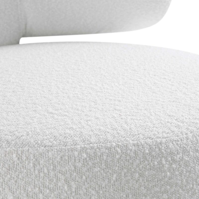 Penn White Boucle Wing Back Accent Chair - Image 12